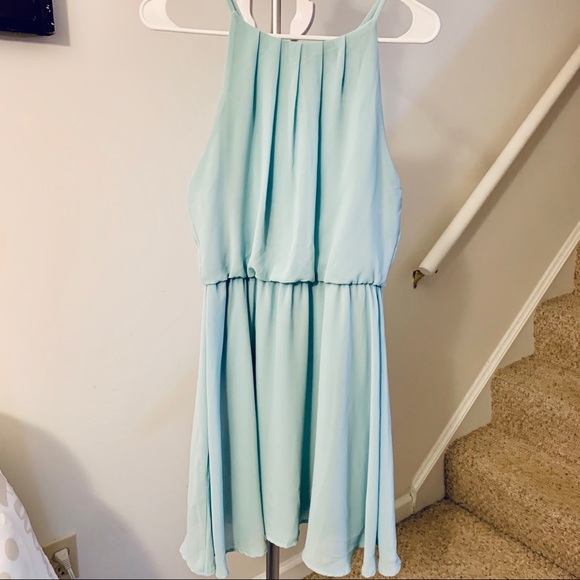 dina be Dresses & Skirts - Francesca’s Dina Be Mint Halter Dress